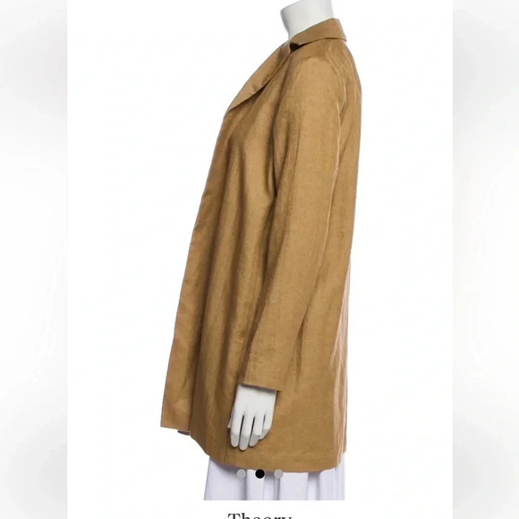 Theory linen open front cardigan size P NWOT - Picture 3 of 10